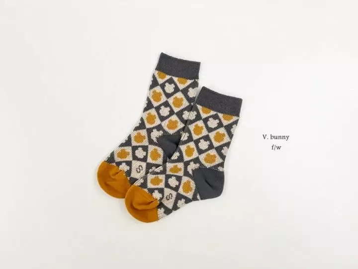 V Bunny - Korean Children Fashion - #magicofchildhood - Nobe Socks Set - 2