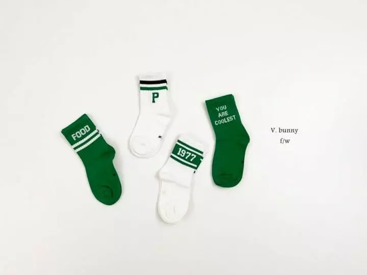 V Bunny - Korean Children Fashion - #magicofchildhood - Food Socks Set