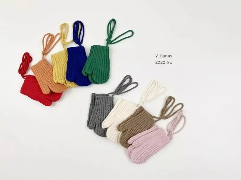 V Bunny - Korean Children Fashion - #minifashionista - Twist Gloves - 2