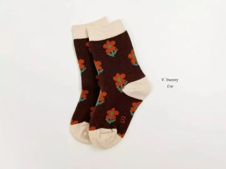 V Bunny - Korean Children Fashion - #magicofchildhood - Nutella Socks Set - 4