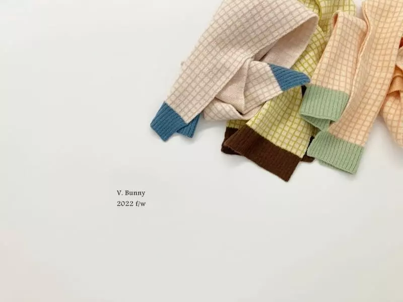 V Bunny - Korean Children Fashion - #stylishchildhood - Check Color Muffler