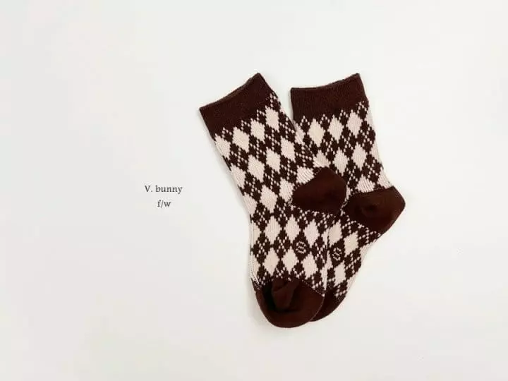 V Bunny - Korean Children Fashion - #stylishchildhood - Nutella Socks Set - 8
