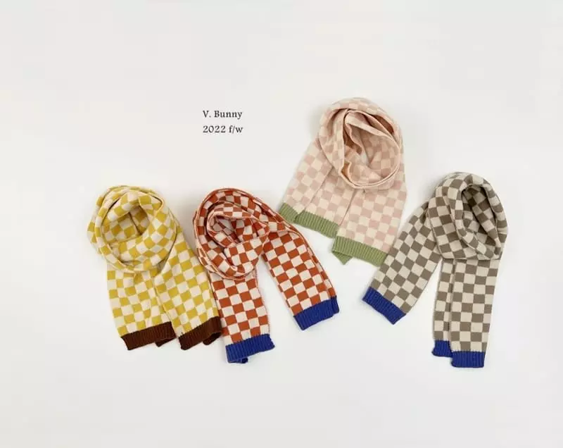 V Bunny - Korean Children Fashion - #todddlerfashion - Square Muffler