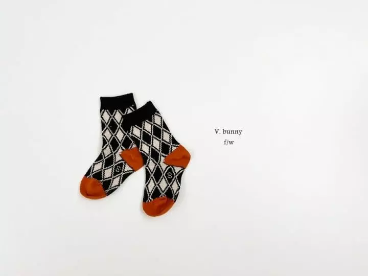 V Bunny - Korean Children Fashion - #todddlerfashion - Nutella Socks Set - 6