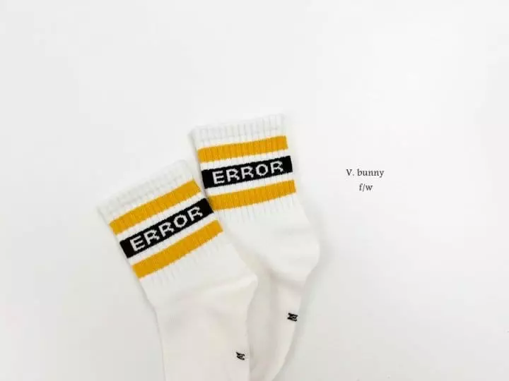 V Bunny - Korean Children Fashion - #todddlerfashion - Error Socks Set - 7