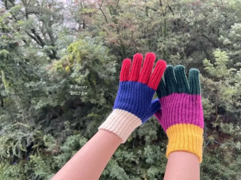 V Bunny - Korean Children Fashion - #toddlerclothing - Half Gloves - 6