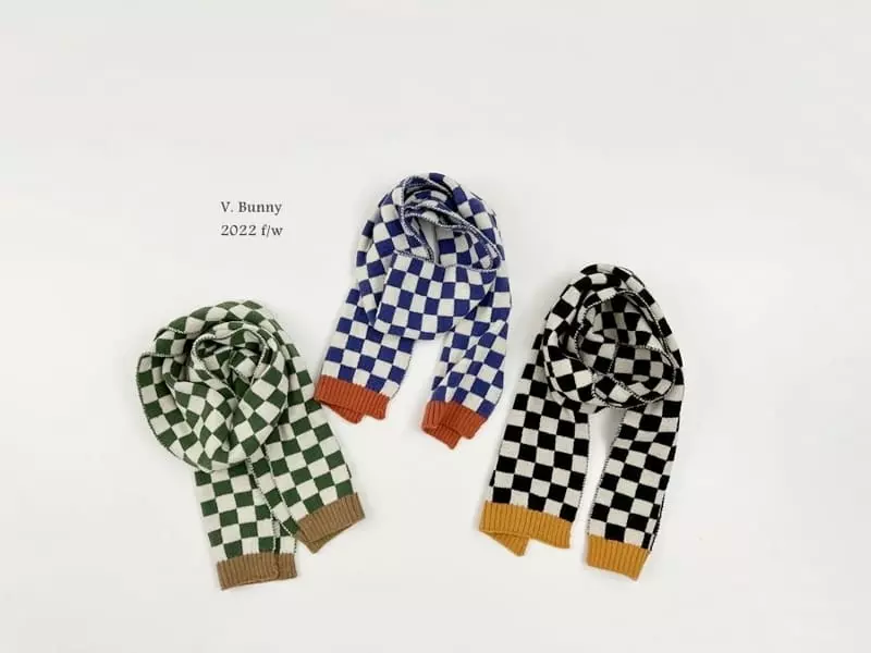 V Bunny - Korean Children Fashion - #toddlerclothing - Square Muffler - 2