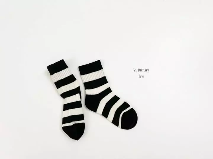 V Bunny - Korean Children Fashion - #toddlerclothing - Alls Socks Set - 9