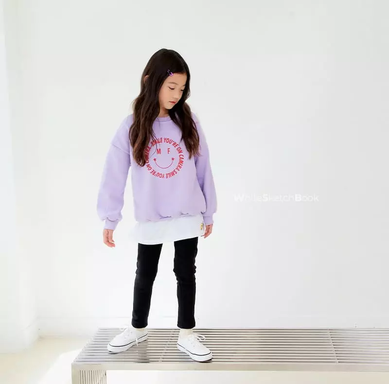 Whitesketchbook - Korean Children Fashion - #Kfashion4kids - One Smile Sweatshirt - 7