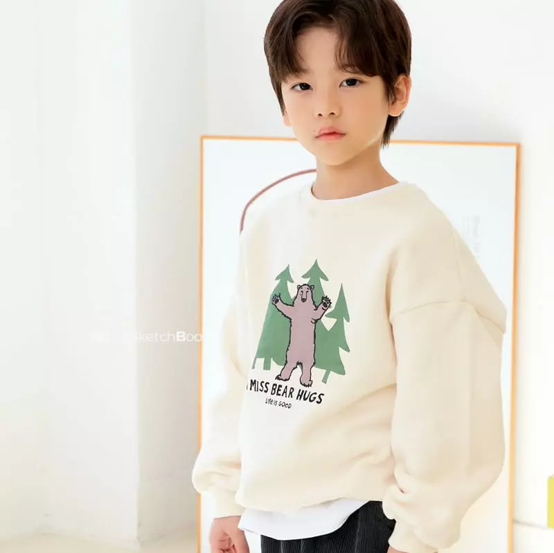 Whitesketchbook - Korean Children Fashion - #Kfashion4kids - Hug Bear Sweatshirt - 6