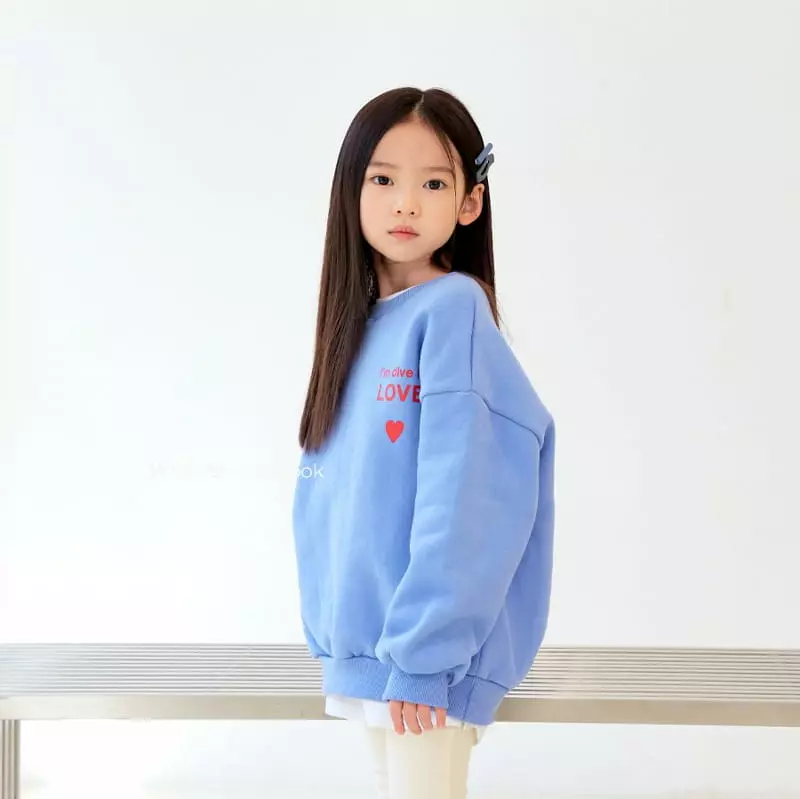 Whitesketchbook - Korean Children Fashion - #Kfashion4kids - Love Sweatshirt - 5