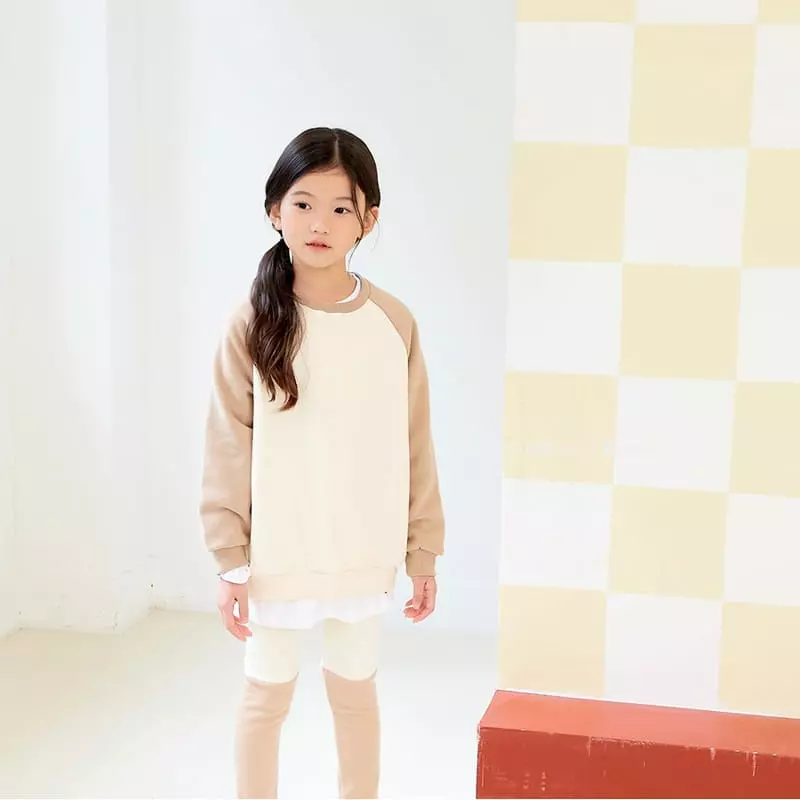 Whitesketchbook - Korean Children Fashion - #Kfashion4kids - Raglan Color Sweatshirt - 8