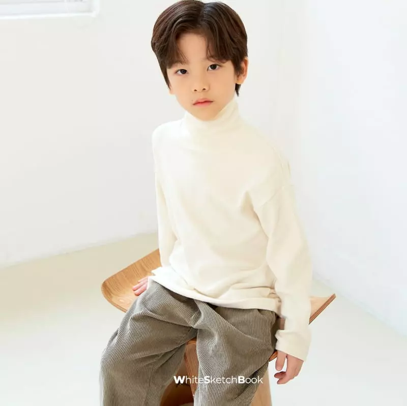 Whitesketchbook - Korean Children Fashion - #Kfashion4kids - Cotton Candy Turtleneck Tee - 6