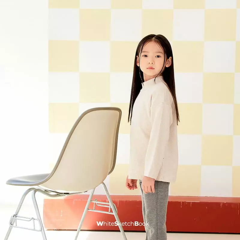 Whitesketchbook - Korean Children Fashion - #Kfashion4kids - Half Neck Tee - 5
