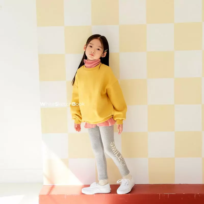 Whitesketchbook - Korean Children Fashion - #childofig - Smile Mink Leggings - 9
