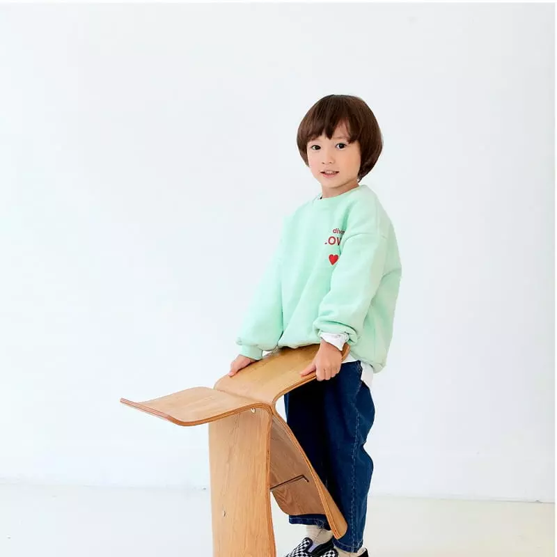 Whitesketchbook - Korean Children Fashion - #childofig - Love Sweatshirt - 10
