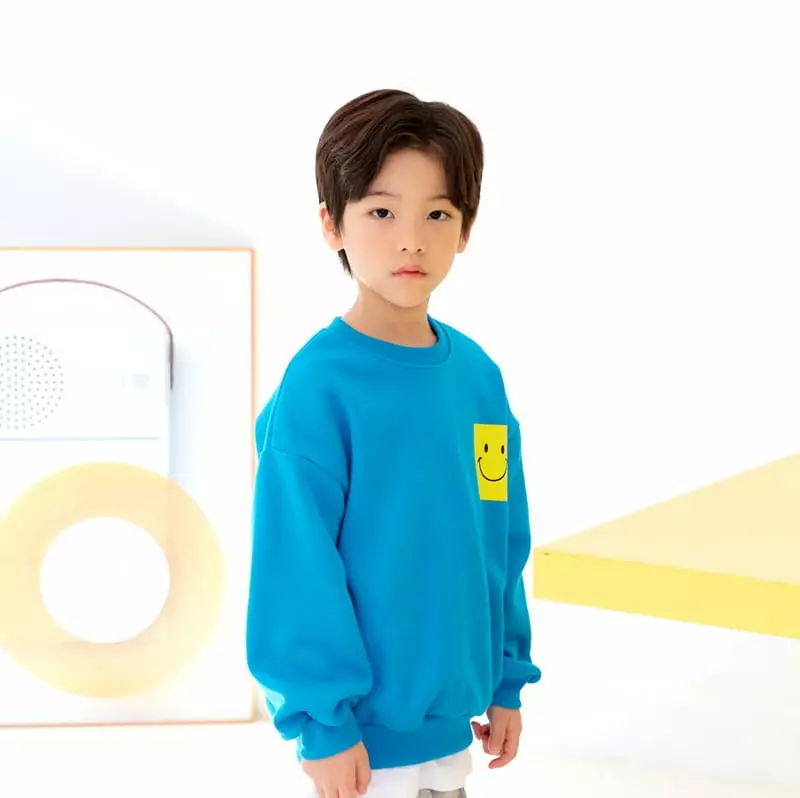 Whitesketchbook - Korean Children Fashion - #childofig - Smile Pocket Sweatshirt - 10