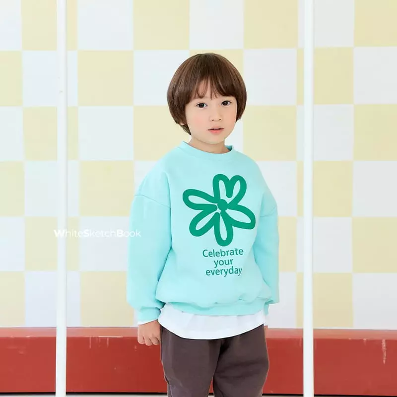 Whitesketchbook - Korean Children Fashion - #childofig - Flower Sweatshirt - 3