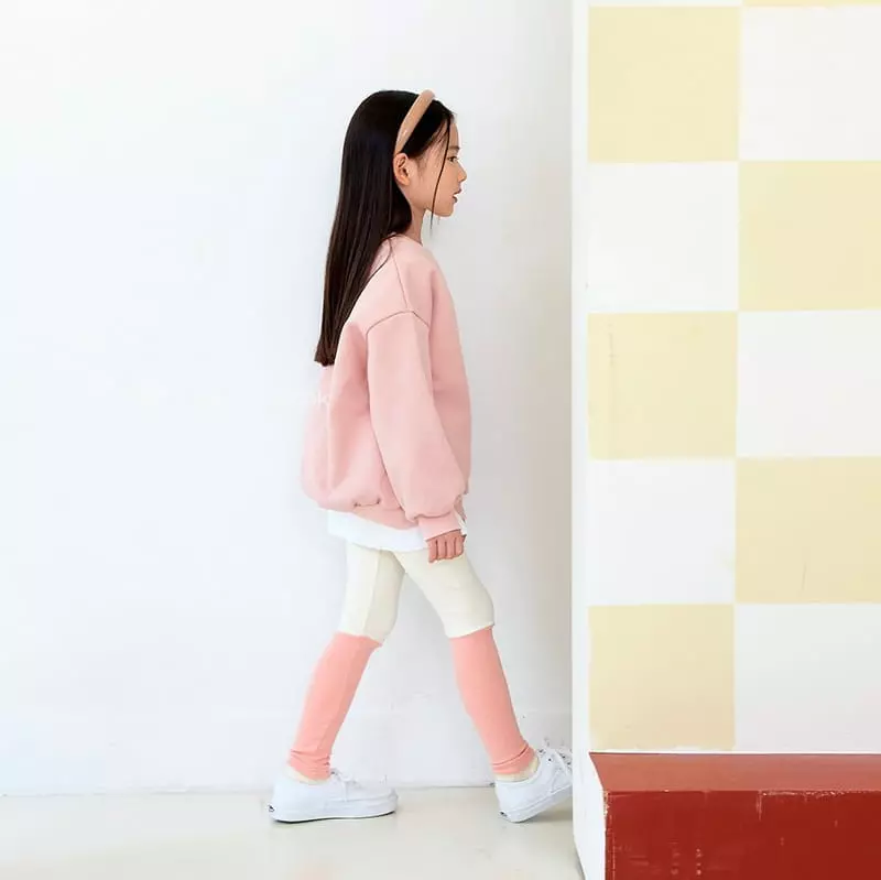 Whitesketchbook - Korean Children Fashion - #childrensboutique - Peach Color Leggings - 5