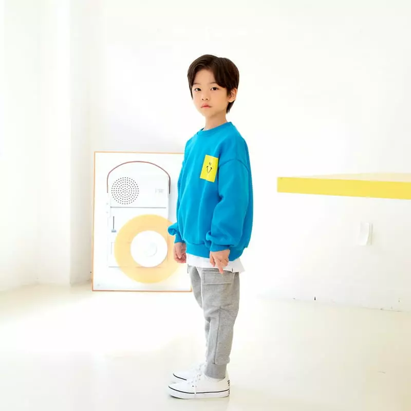 Whitesketchbook - Korean Children Fashion - #childrensboutique - Smile Pocket Sweatshirt - 11