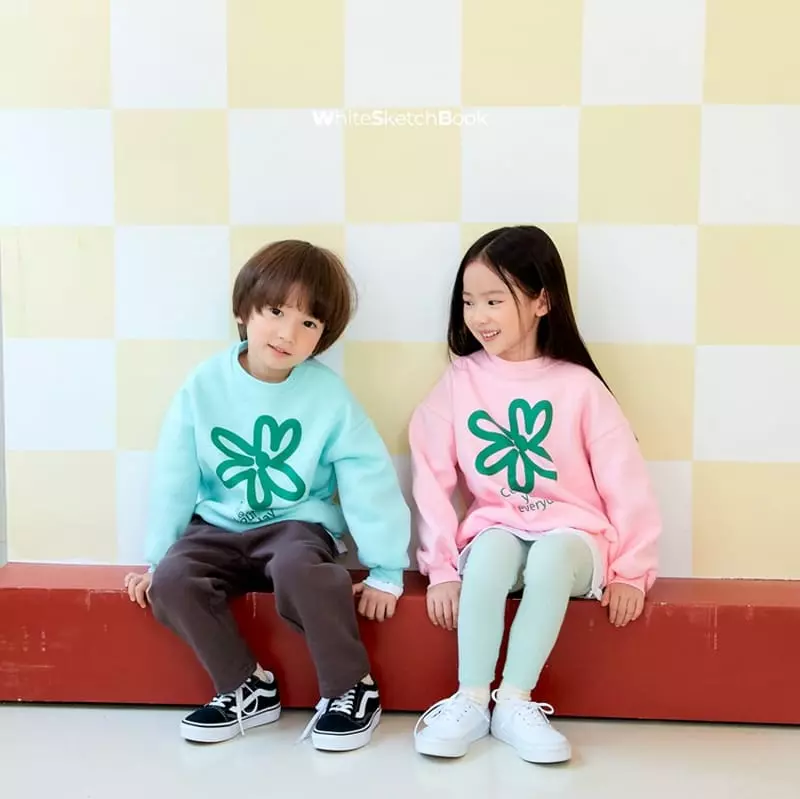 Whitesketchbook - Korean Children Fashion - #childrensboutique - Flower Sweatshirt - 5