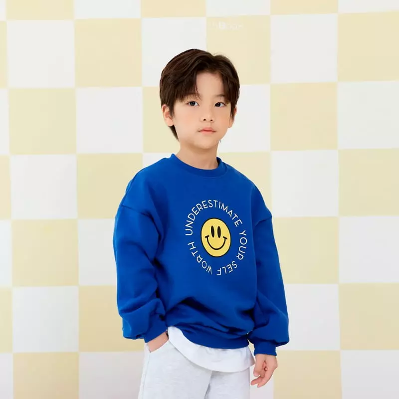 Whitesketchbook - Korean Children Fashion - #childofig - Lettering Smile Sweatshirt - 4