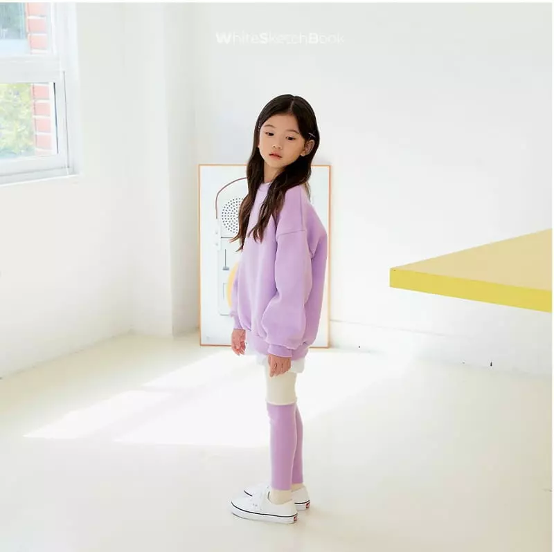 Whitesketchbook - Korean Children Fashion - #designkidswear - Peach Color Leggings - 6