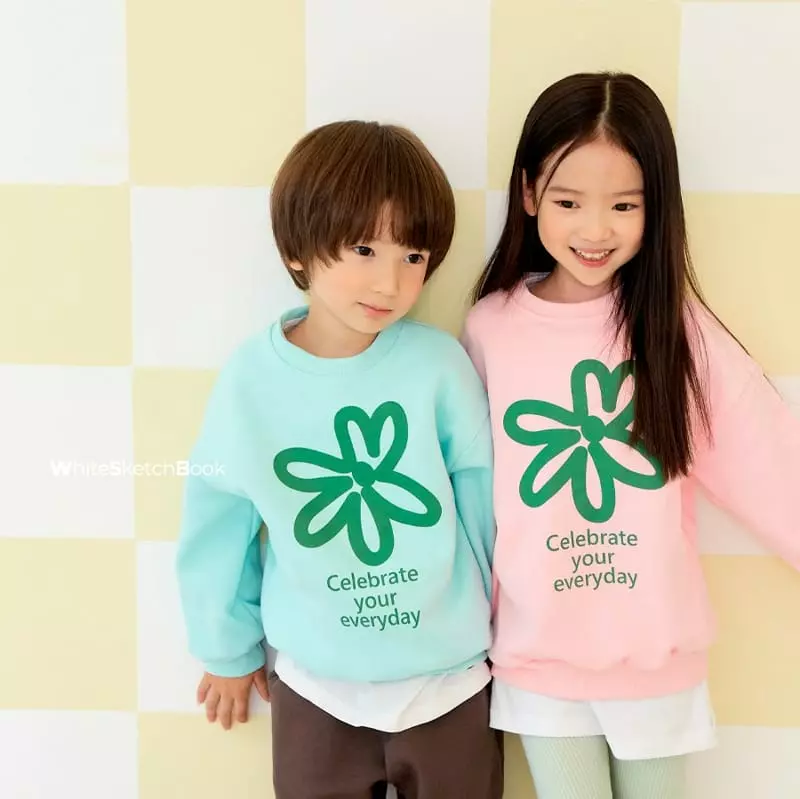 Whitesketchbook - Korean Children Fashion - #designkidswear - Flower Sweatshirt - 6