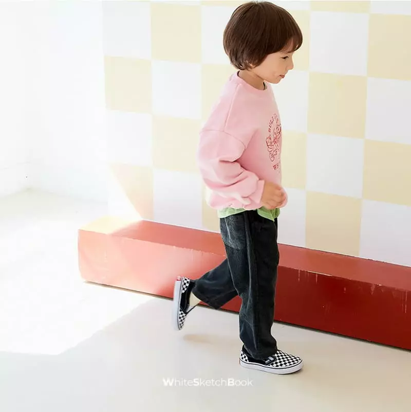 Whitesketchbook - Korean Children Fashion - #discoveringself - Blkock Sweatshirt - 3