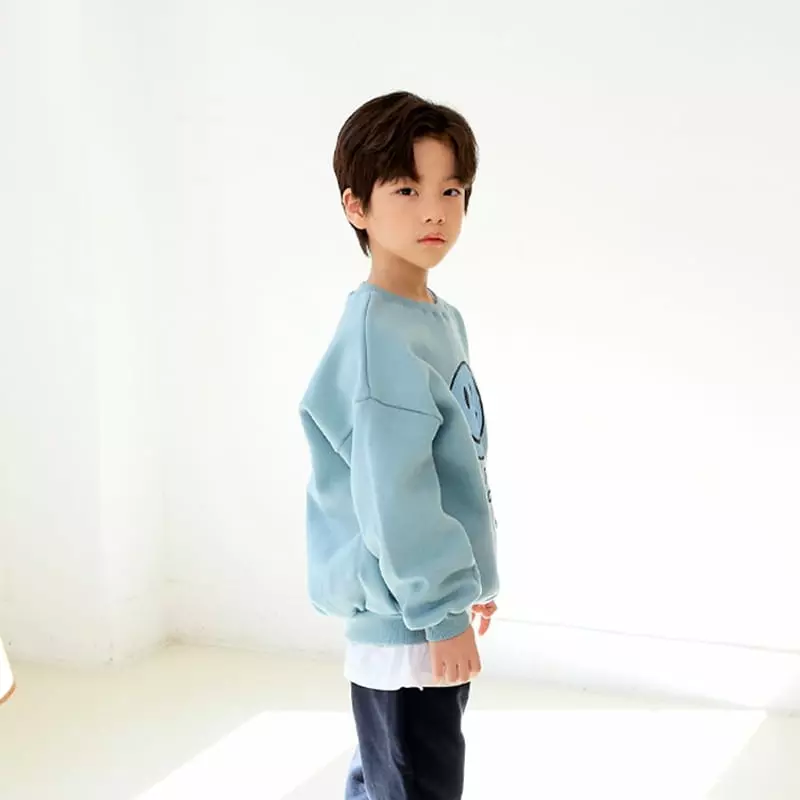 Whitesketchbook - Korean Children Fashion - #discoveringself - Mood Smile Sweatshirt - 12