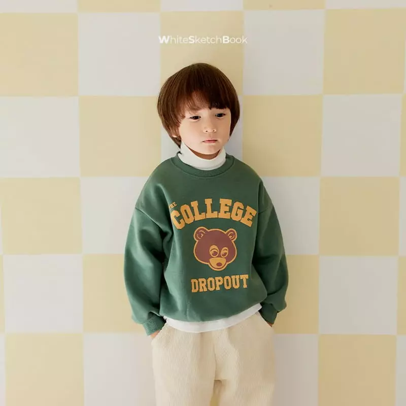 Whitesketchbook - Korean Children Fashion - #designkidswear - Bear Sweatshirt - 4