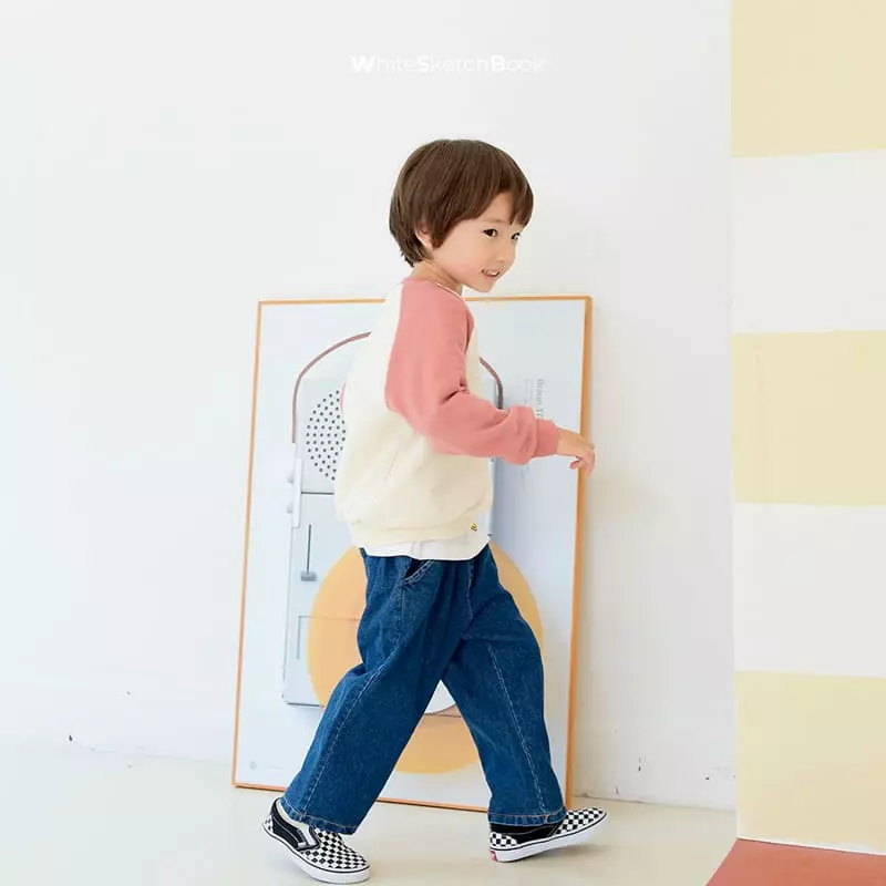 Whitesketchbook - Korean Children Fashion - #discoveringself - Raglan Color Sweatshirt - 3