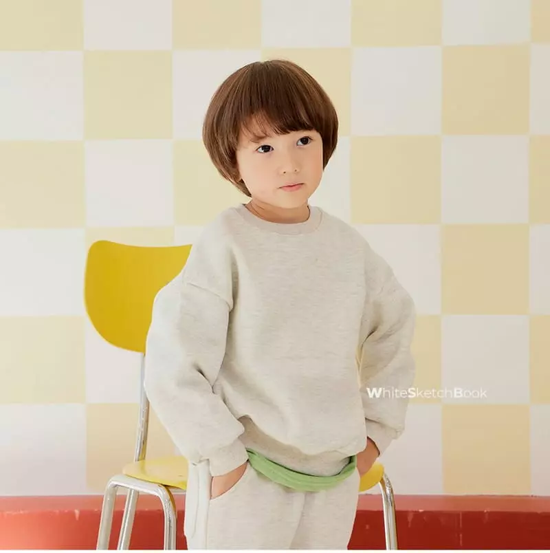 Whitesketchbook - Korean Children Fashion - #discoveringself - Simple Sweatshirt - 10