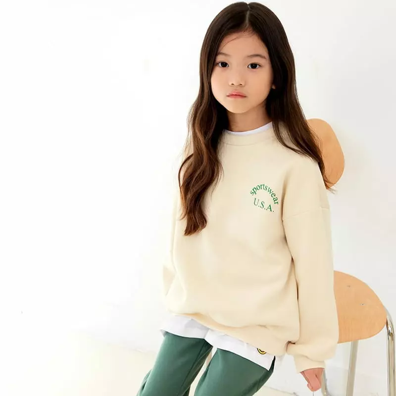 Whitesketchbook - Korean Children Fashion - #fashionkids - Usa Sweatshirt - 10