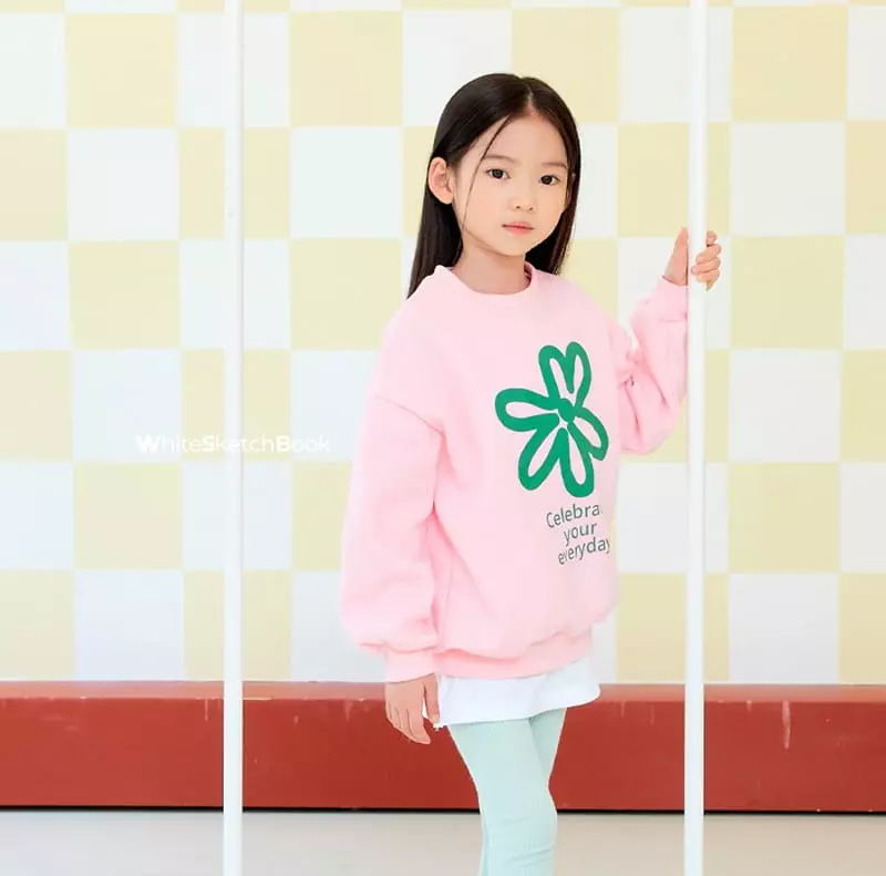Whitesketchbook - Korean Children Fashion - #fashionkids - Flower Sweatshirt - 8