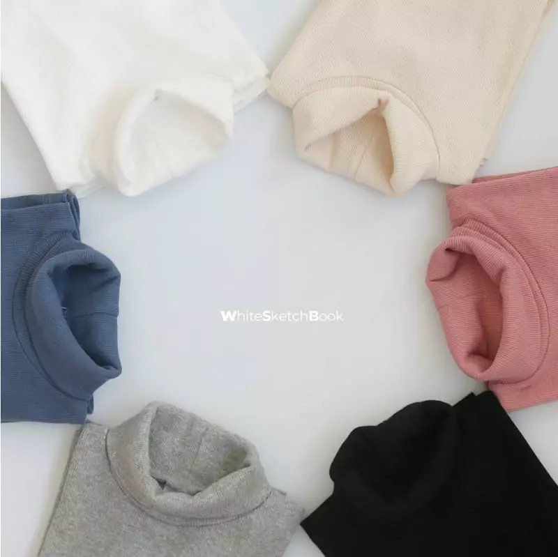 Whitesketchbook - Korean Children Fashion - #fashionkids - Gamsung Turtleneck Tee - 10