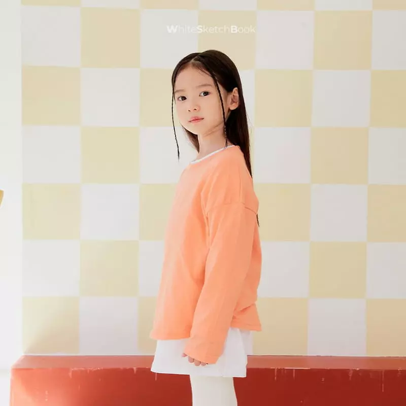 Whitesketchbook - Korean Children Fashion - #fashionkids - Long Sleeves Smie Layered Tee - 8