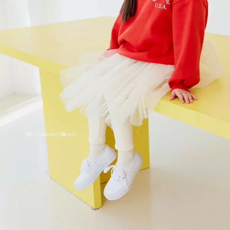 Whitesketchbook - Korean Children Fashion - #kidsshorts - Tutu Mink Leggings - 12