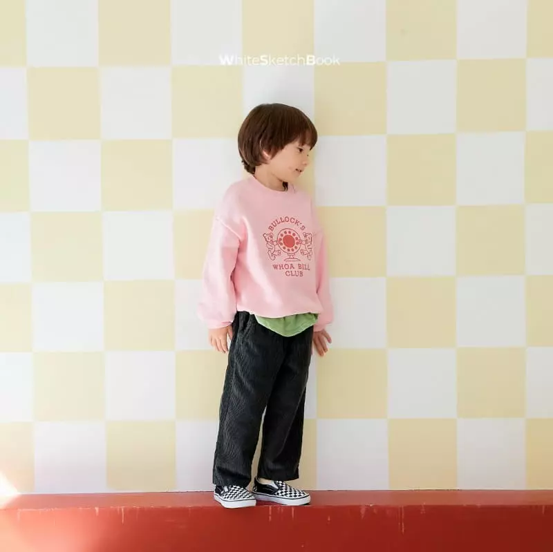 Whitesketchbook - Korean Children Fashion - #kidsshorts - Blkock Sweatshirt - 5