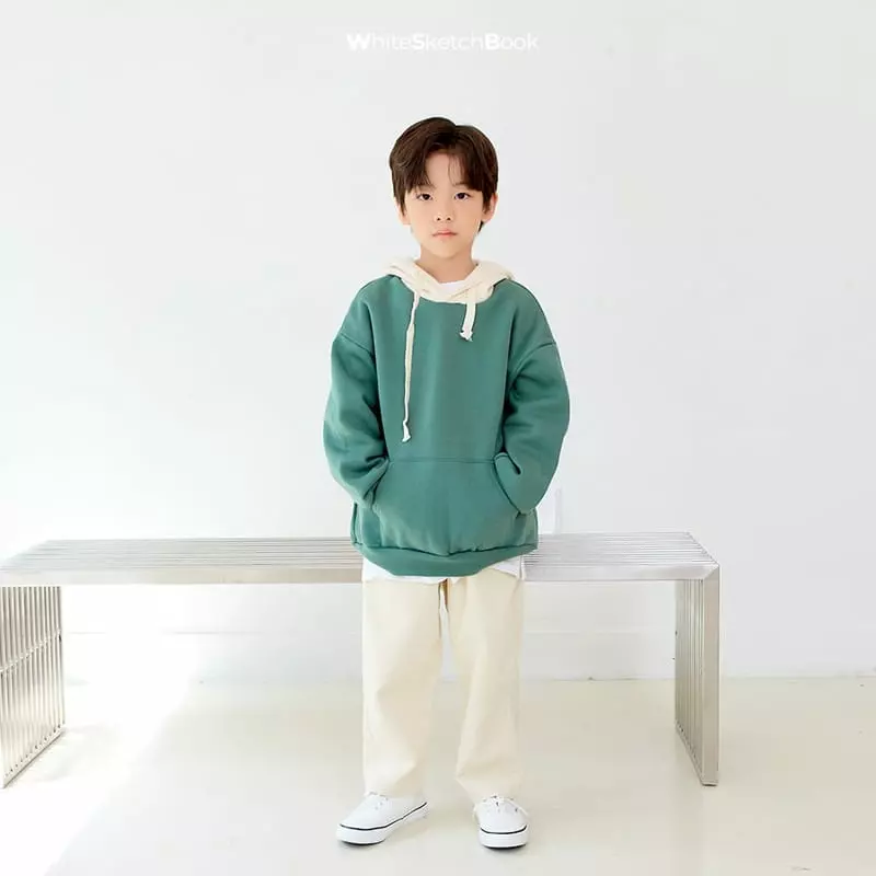 Whitesketchbook - Korean Children Fashion - #fashionkids - Fleece Hoody - 4