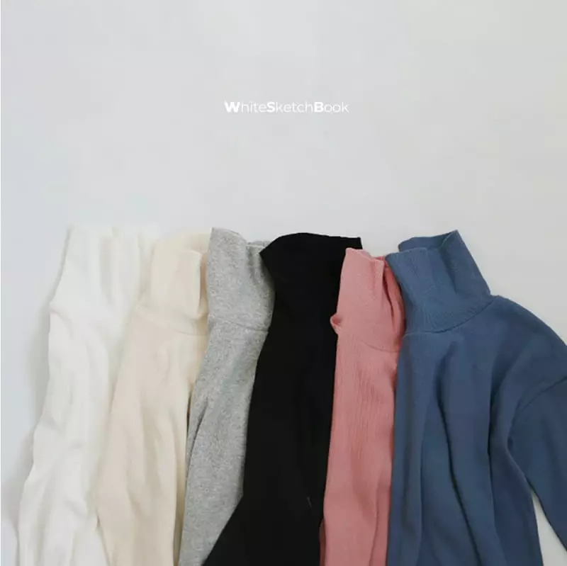 Whitesketchbook - Korean Children Fashion - #kidsshorts - Gamsung Turtleneck Tee - 11
