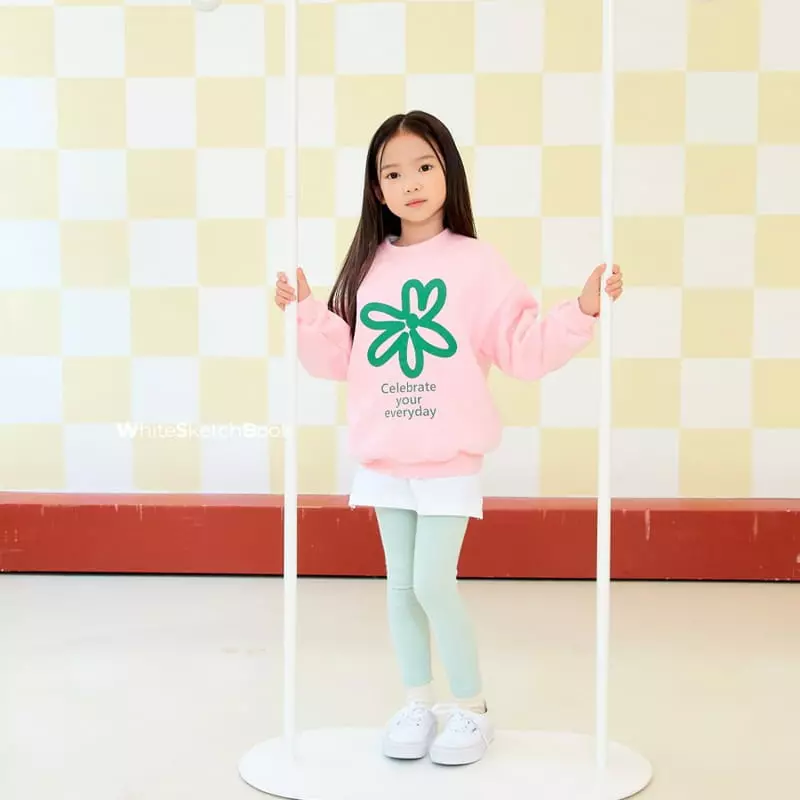 Whitesketchbook - Korean Children Fashion - #kidsstore - Flower Sweatshirt - 10
