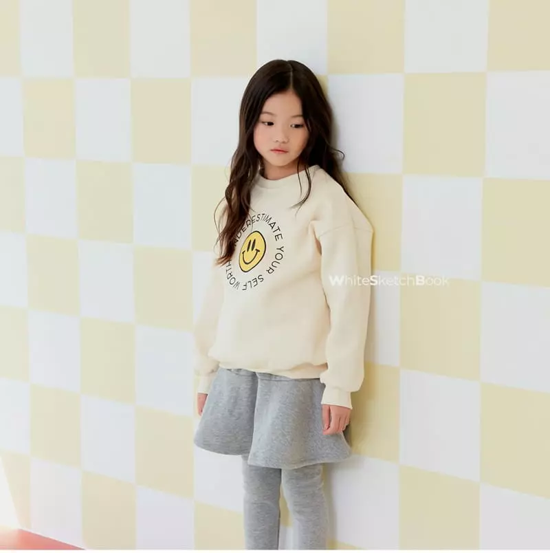 Whitesketchbook - Korean Children Fashion - #kidsstore - Lettering Smile Sweatshirt - 9