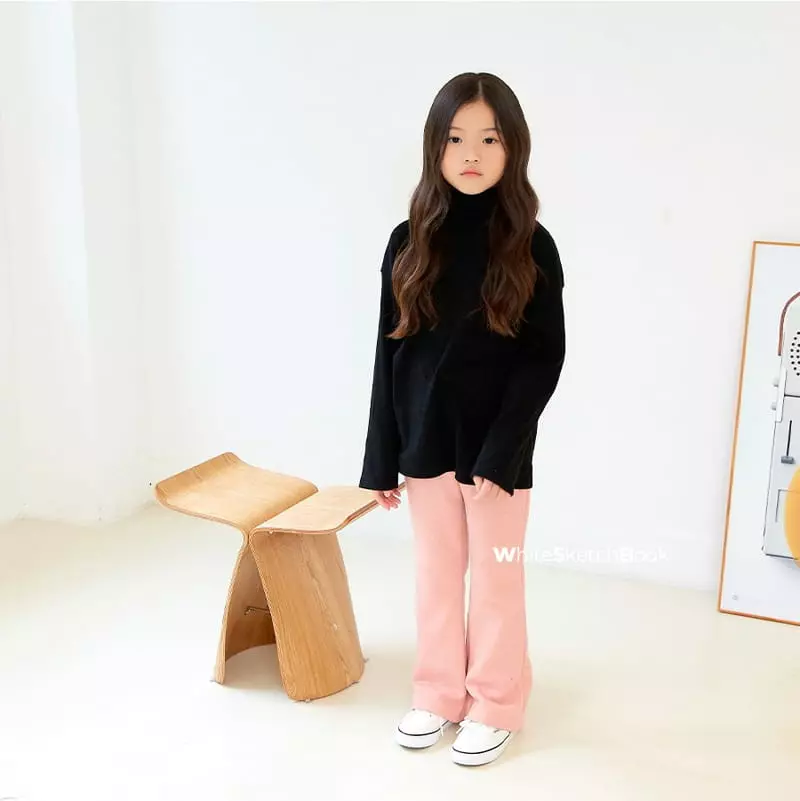 Whitesketchbook - Korean Children Fashion - #kidsshorts - Cotton Candy Turtleneck Tee - 4