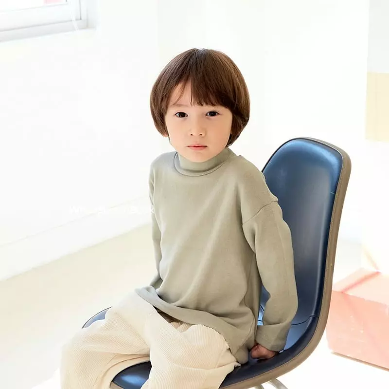 Whitesketchbook - Korean Children Fashion - #kidsstore - Half Neck Tee - 3