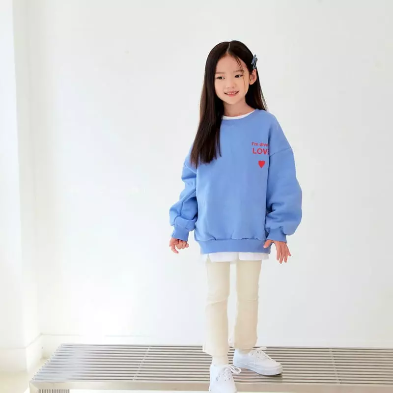 Whitesketchbook - Korean Children Fashion - #kidsstore - Love Sweatshirt - 4
