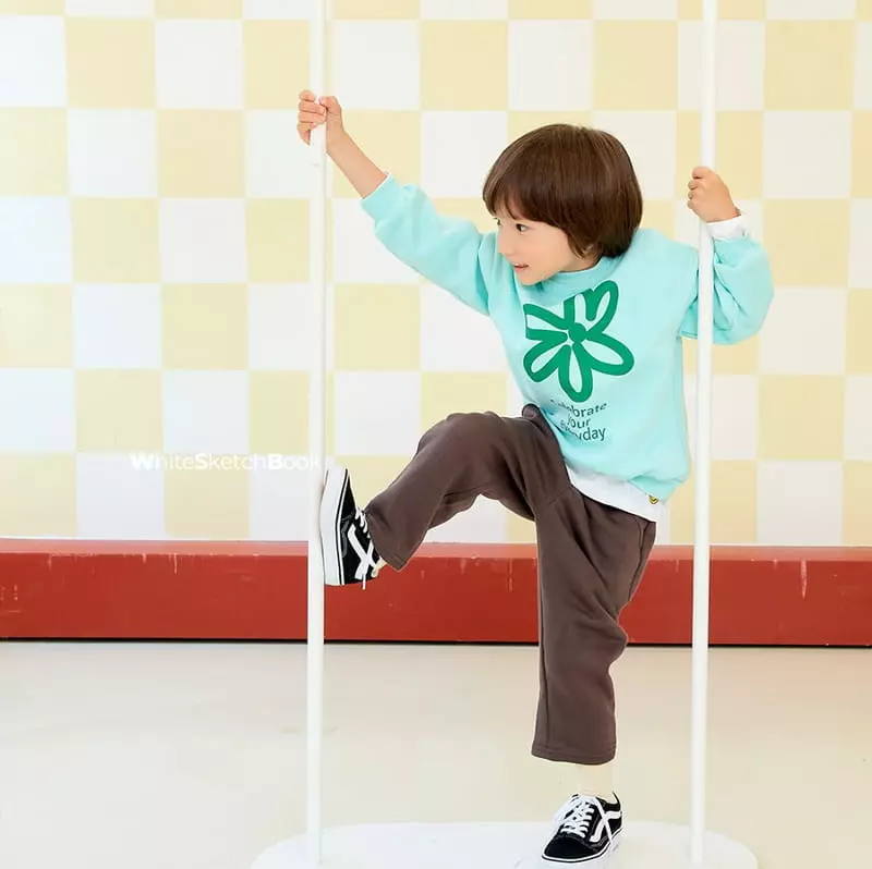 Whitesketchbook - Korean Children Fashion - #kidzfashiontrend - Flower Sweatshirt - 11