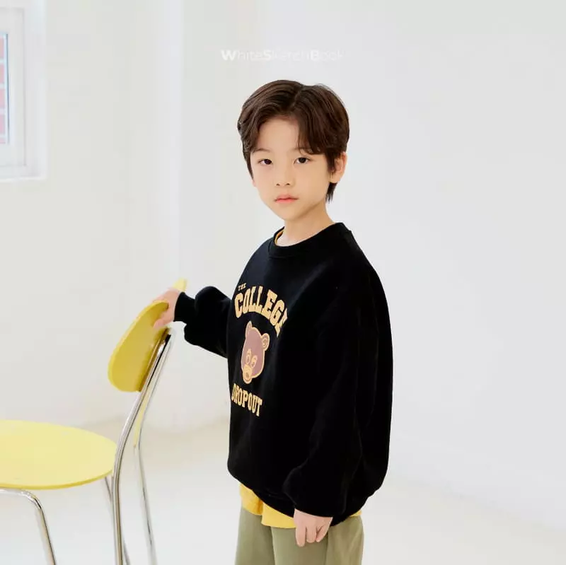 Whitesketchbook - Korean Children Fashion - #kidzfashiontrend - Bear Sweatshirt - 8
