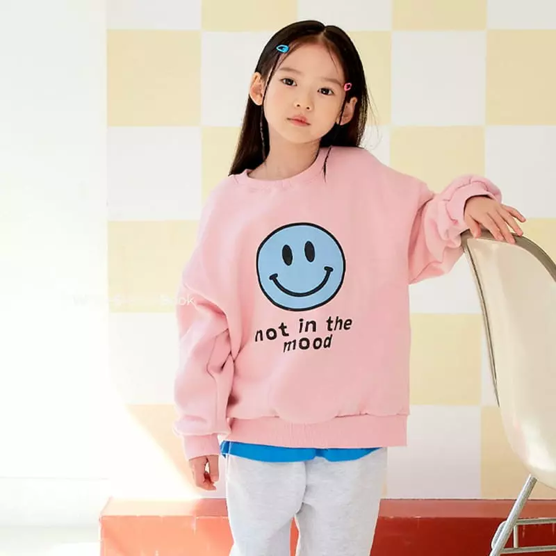 Whitesketchbook - Korean Children Fashion - #Kfashion4kids - Mood Smile Sweatshirt - 4