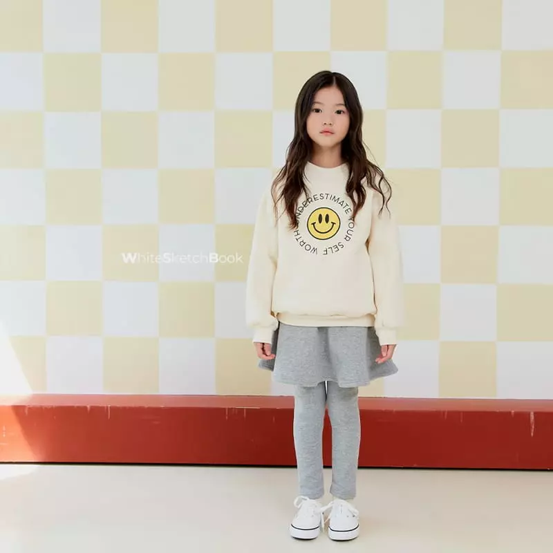 Whitesketchbook - Korean Children Fashion - #littlefashionista - Lettering Smile Sweatshirt - 12